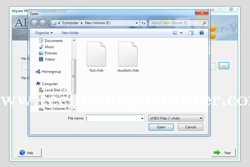 Aryson Hyper V Recovery Screenshots